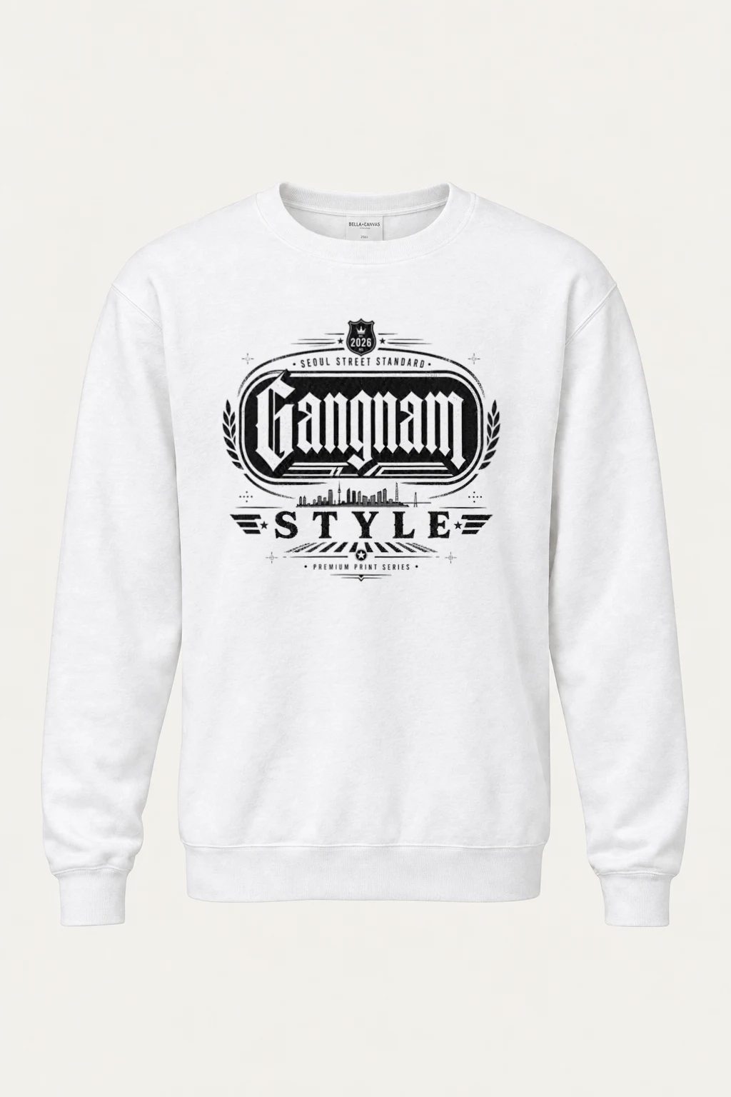 "Gangnam Street Standard" Heavy Blend Unisex Crewneck Sweatshirt | Gildan 18000