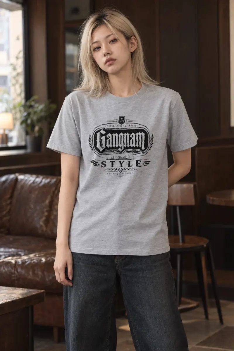 "Gangnam Street Standard" Heavyweight Unisex Crewneck T-shirt