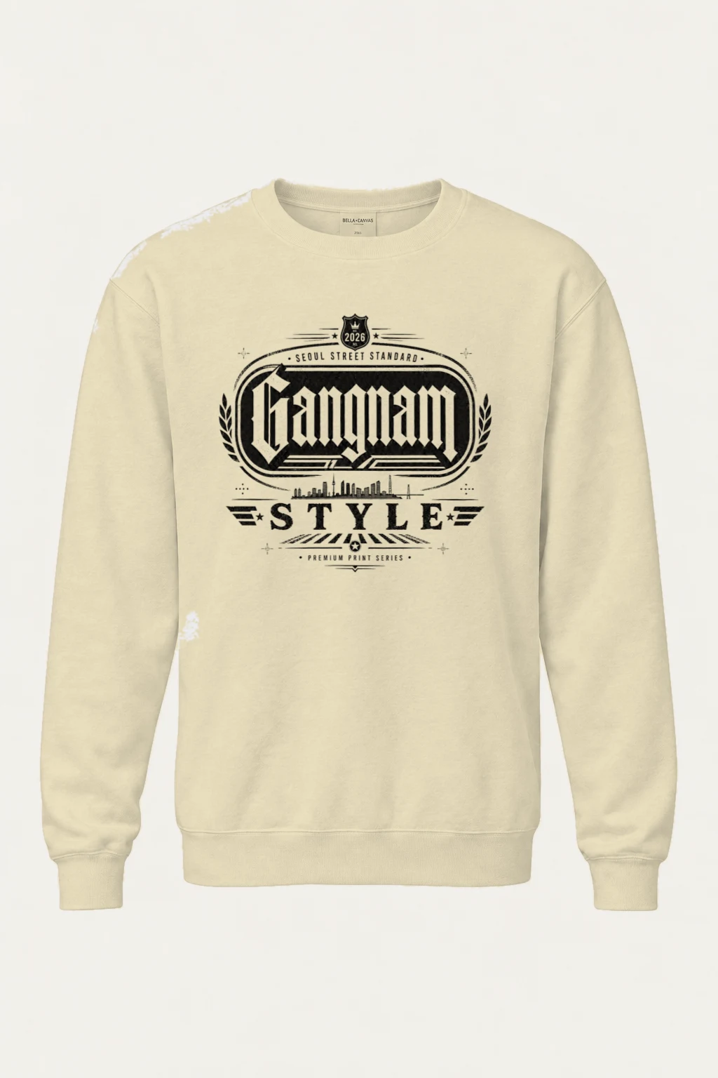 "Gangnam Street Standard" Unisex Sponge Fleece Crewneck Sweatshirt | Bella + Canvas 3901