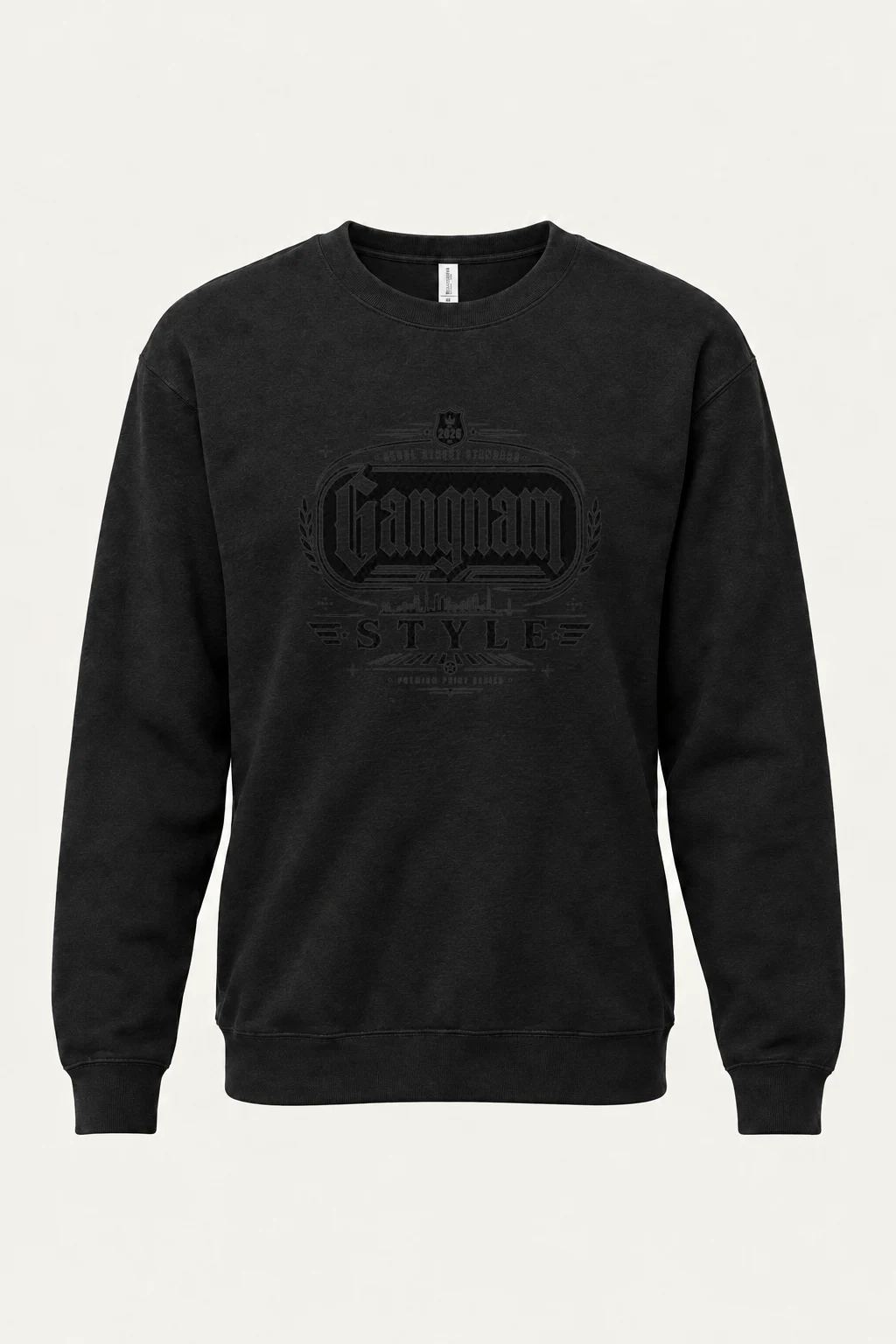"Gangnam Street Standard" Unisex Sponge Fleece Crewneck Sweatshirt | Bella + Canvas 3901