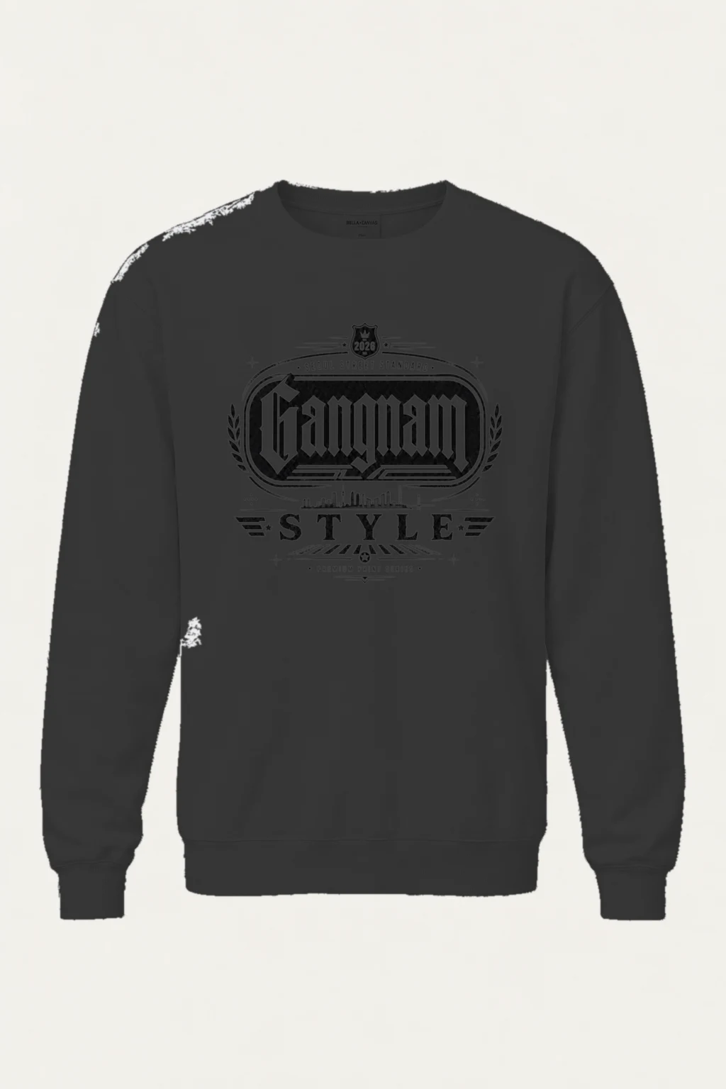 "Gangnam Street Standard" Unisex Sponge Fleece Crewneck Sweatshirt | Bella + Canvas 3901