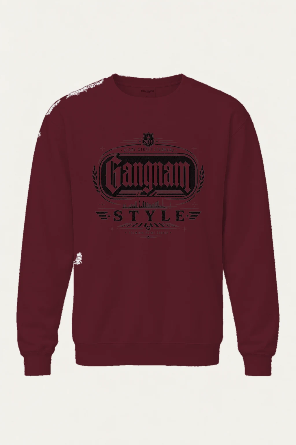 "Gangnam Street Standard" Unisex Sponge Fleece Crewneck Sweatshirt | Bella + Canvas 3901