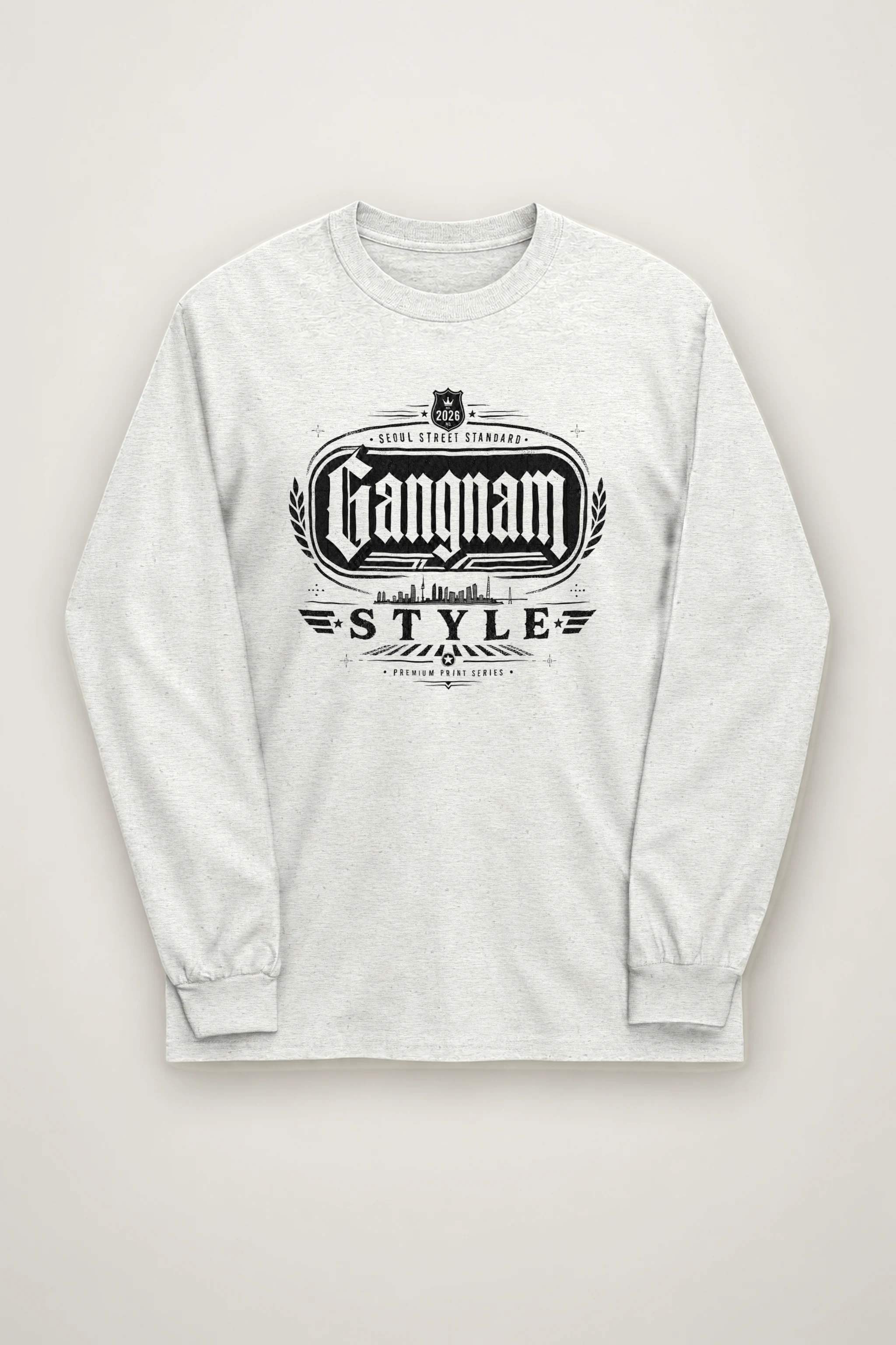 "Gangnam Style Emblem" Unisex Longsleeve T-shirt