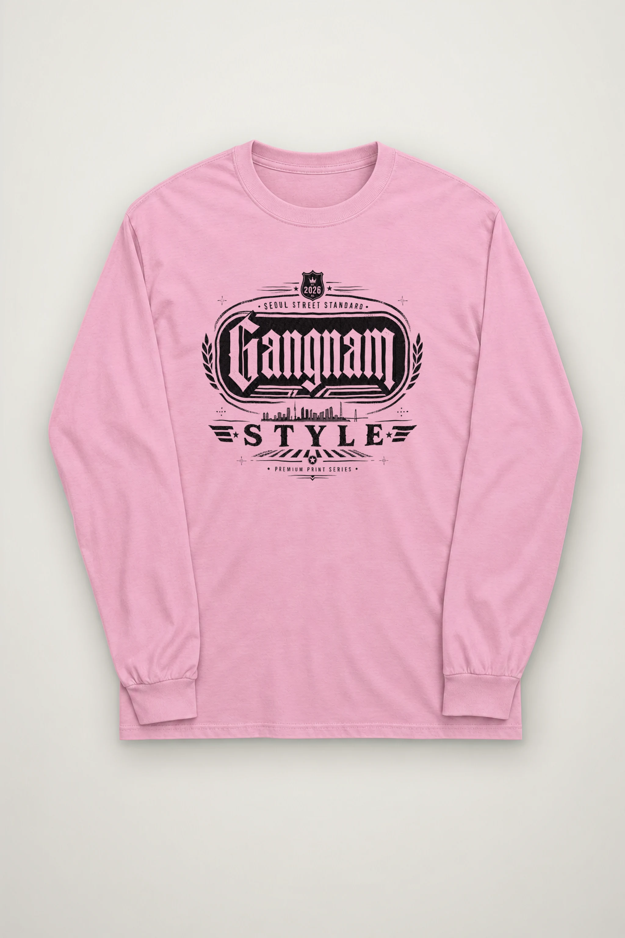 "Gangnam Style Emblem" Unisex Longsleeve T-shirt