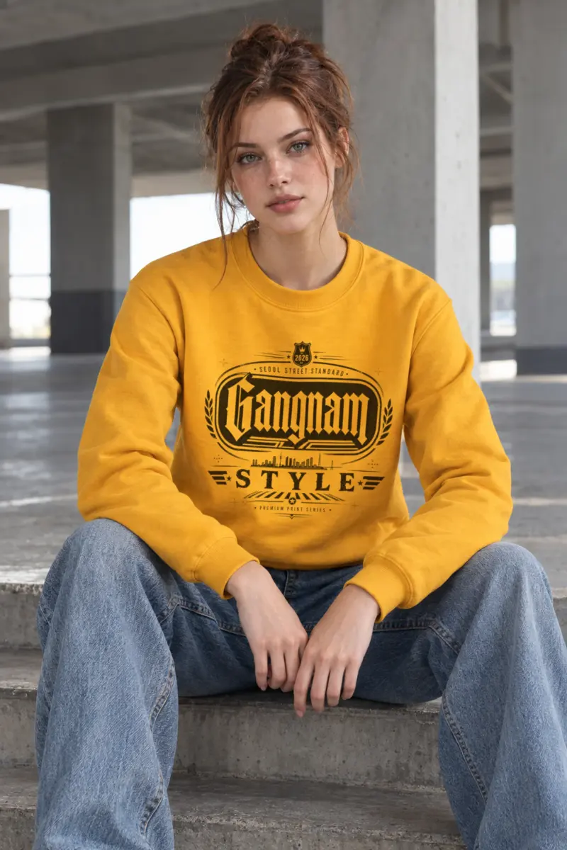 "Gangnam Style Standard" Heavy Blend Unisex Crewneck Sweatshirt