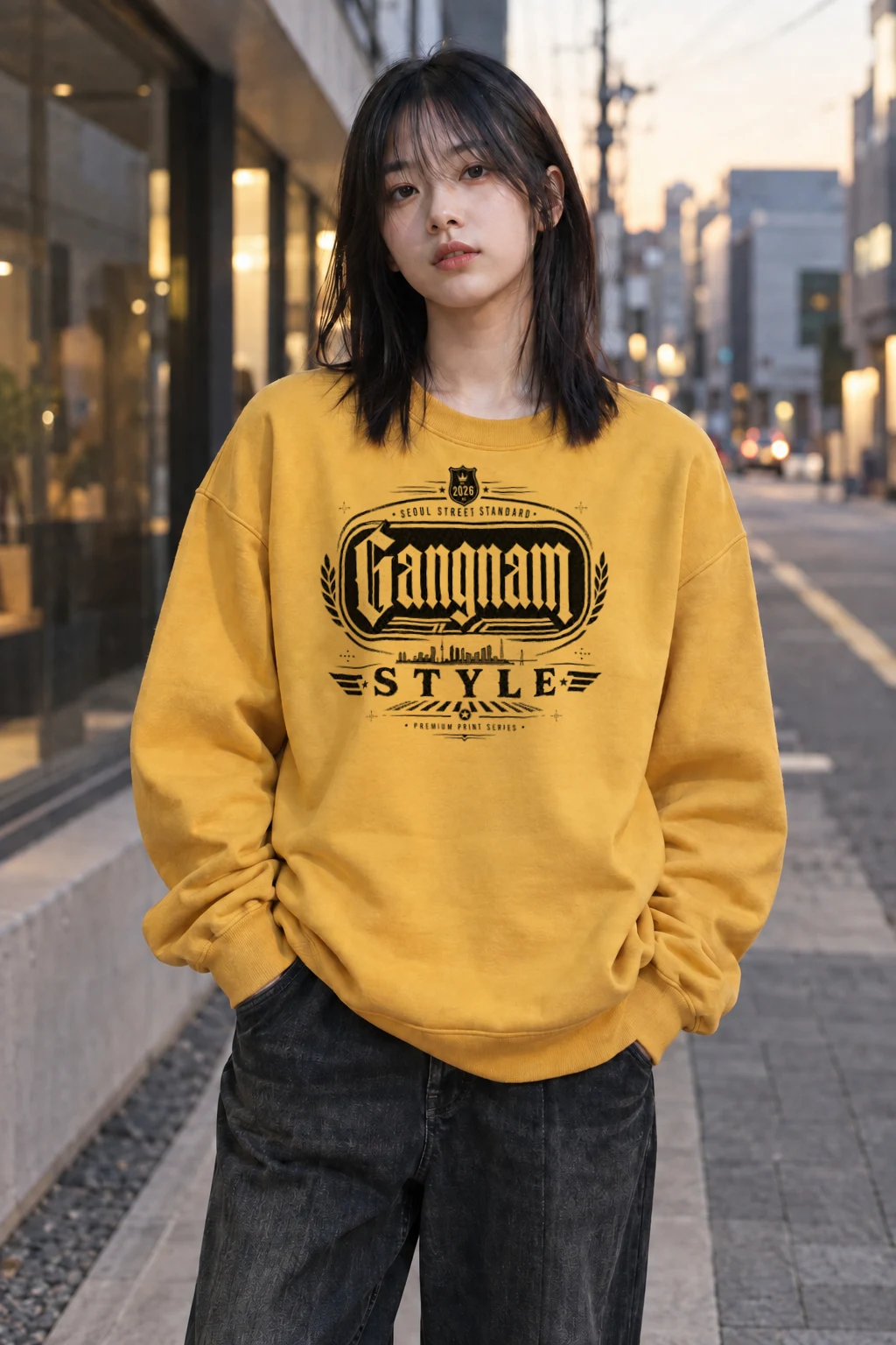 "Gangnam Style Standard" Heavy Blend Unisex Crewneck Sweatshirt | Gildan 18000