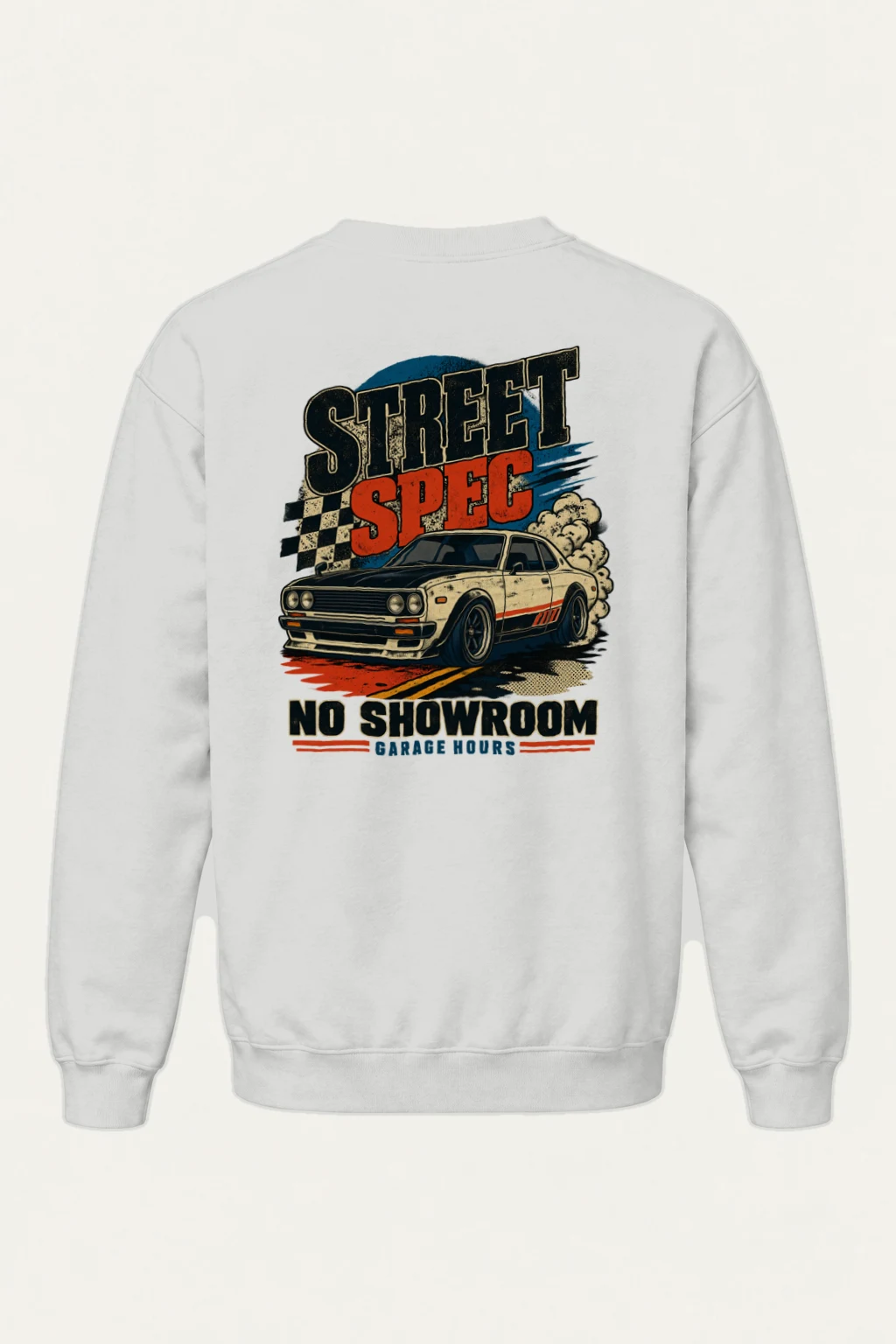 "Garage Hours" Heavy Blend Unisex Crewneck Sweatshirt | Gildan 18000