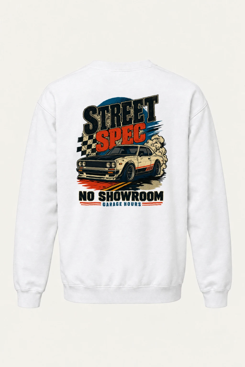 "Garage Hours" Heavy Blend Unisex Crewneck Sweatshirt | Gildan 18000