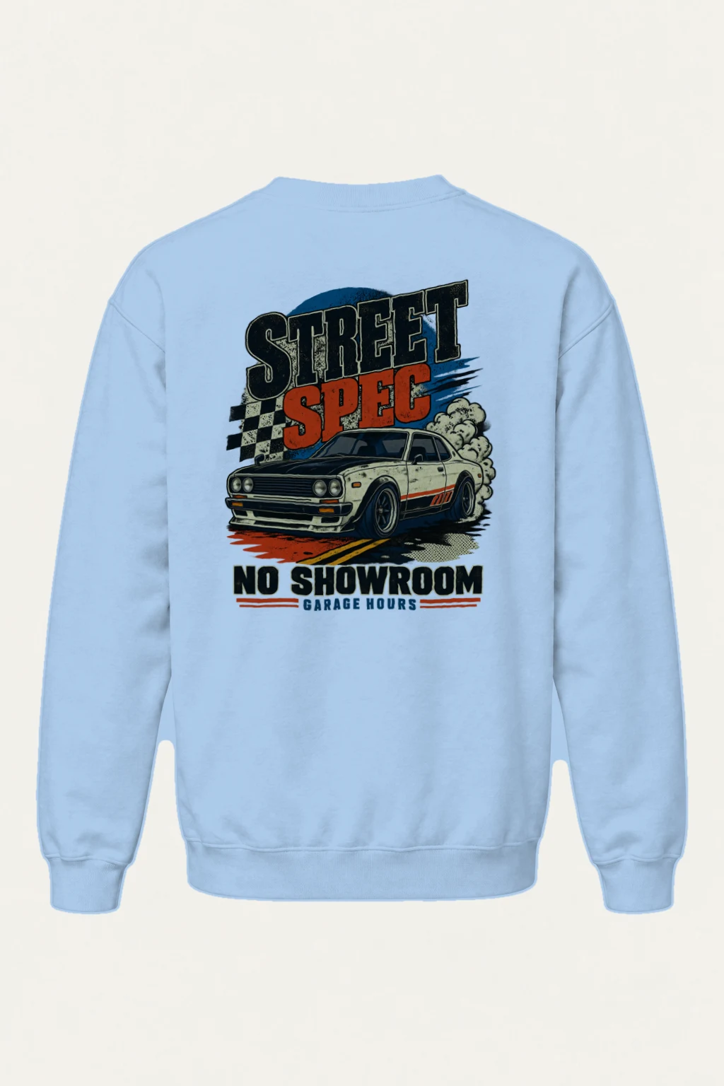"Garage Hours" Heavy Blend Unisex Crewneck Sweatshirt | Gildan 18000