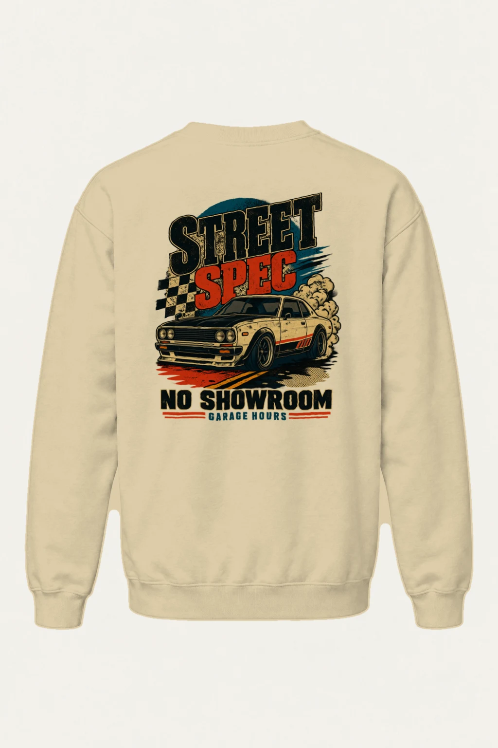"Garage Hours" Heavy Blend Unisex Crewneck Sweatshirt | Gildan 18000