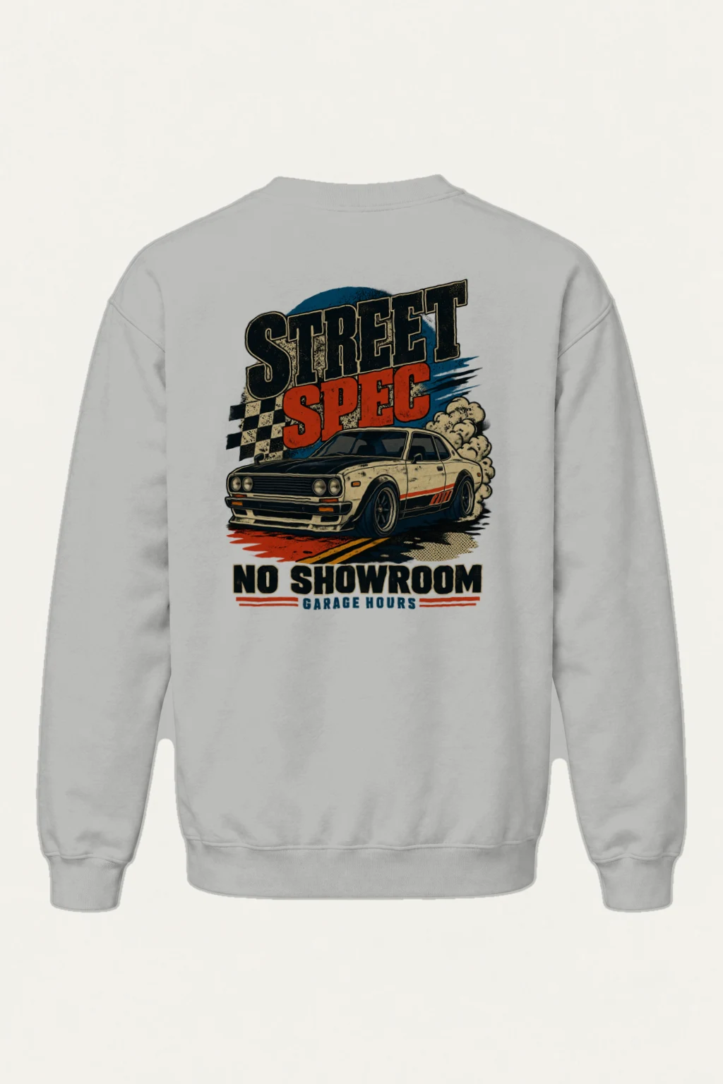 "Garage Hours" Heavy Blend Unisex Crewneck Sweatshirt | Gildan 18000