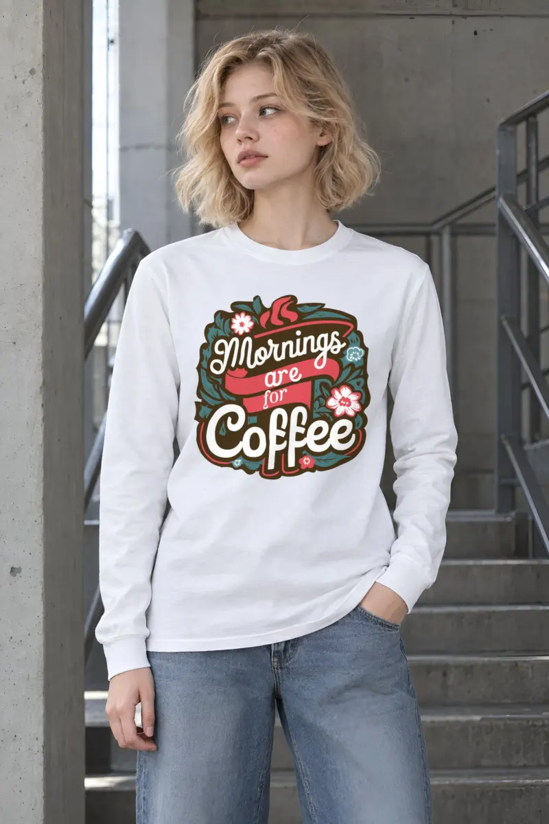 "Garden Brew Lettering" Unisex Longsleeve T-shirt