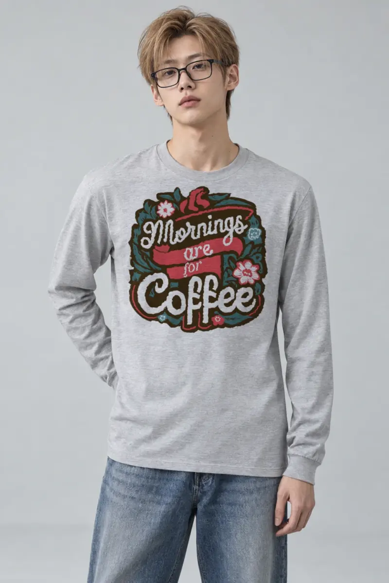 "Garden Brew Lettering" Unisex Longsleeve T-shirt