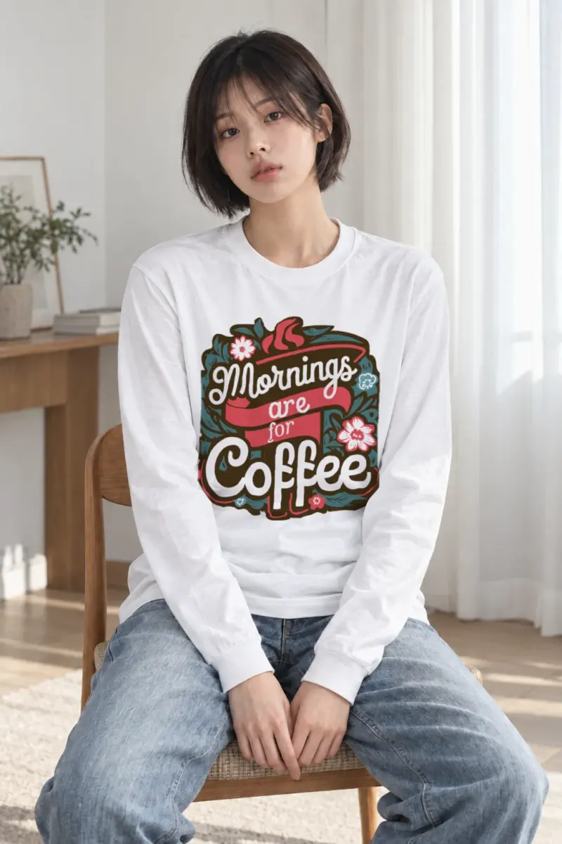 "Garden Brew Lettering" Unisex Longsleeve T-shirt