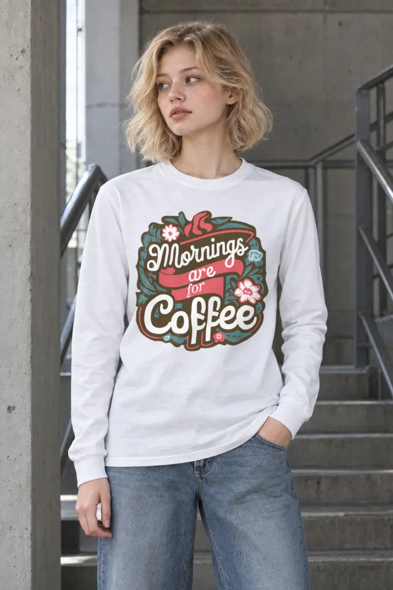 "Garden Brew Lettering" Unisex Longsleeve T-shirt