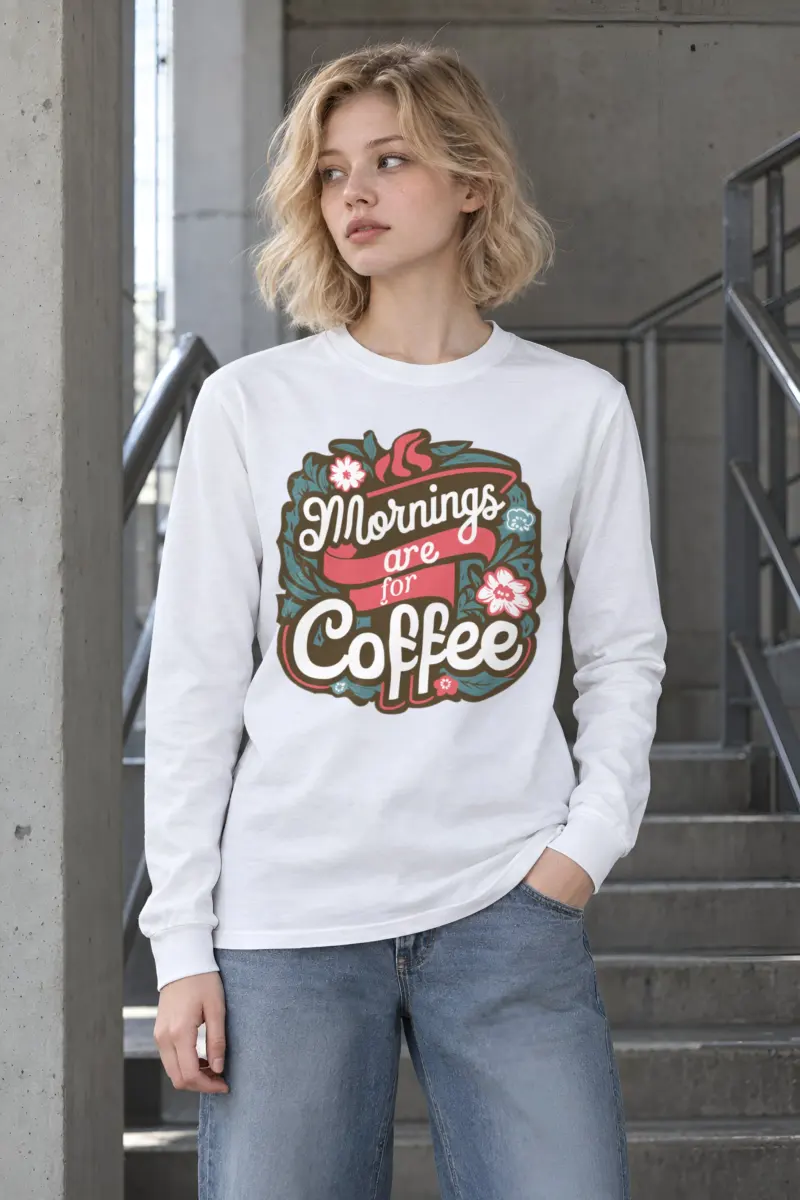 "Garden Brew Lettering" Unisex Longsleeve T-shirt