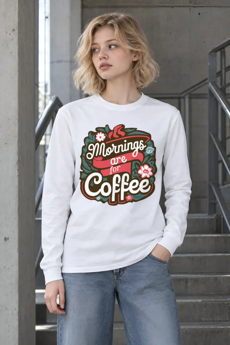 "Garden Brew Lettering" Unisex Longsleeve T-shirt