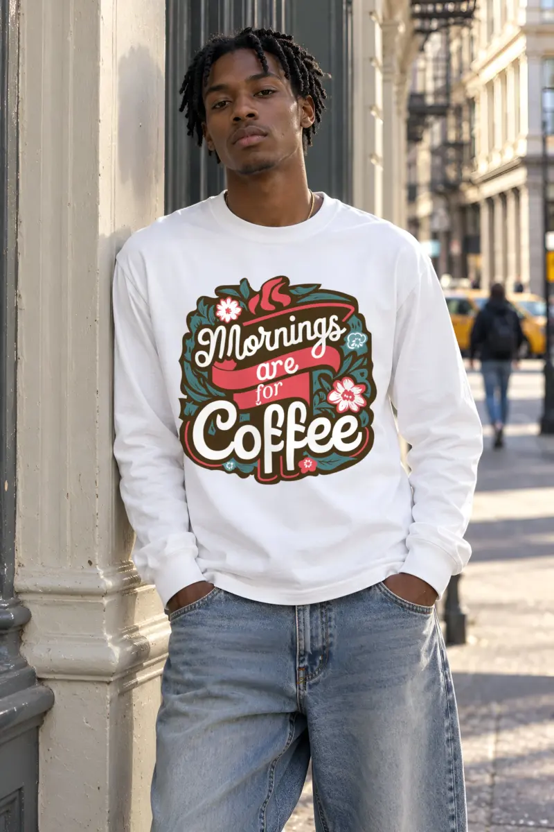 "Garden Brew Lettering" Unisex Longsleeve T-shirt