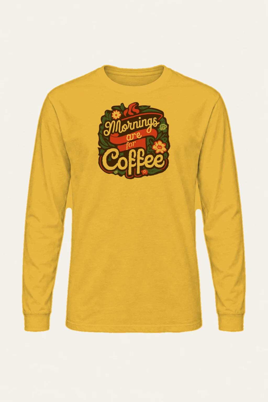 "Garden Brew Lettering" Unisex Longsleeve T-shirt | Gildan 2400