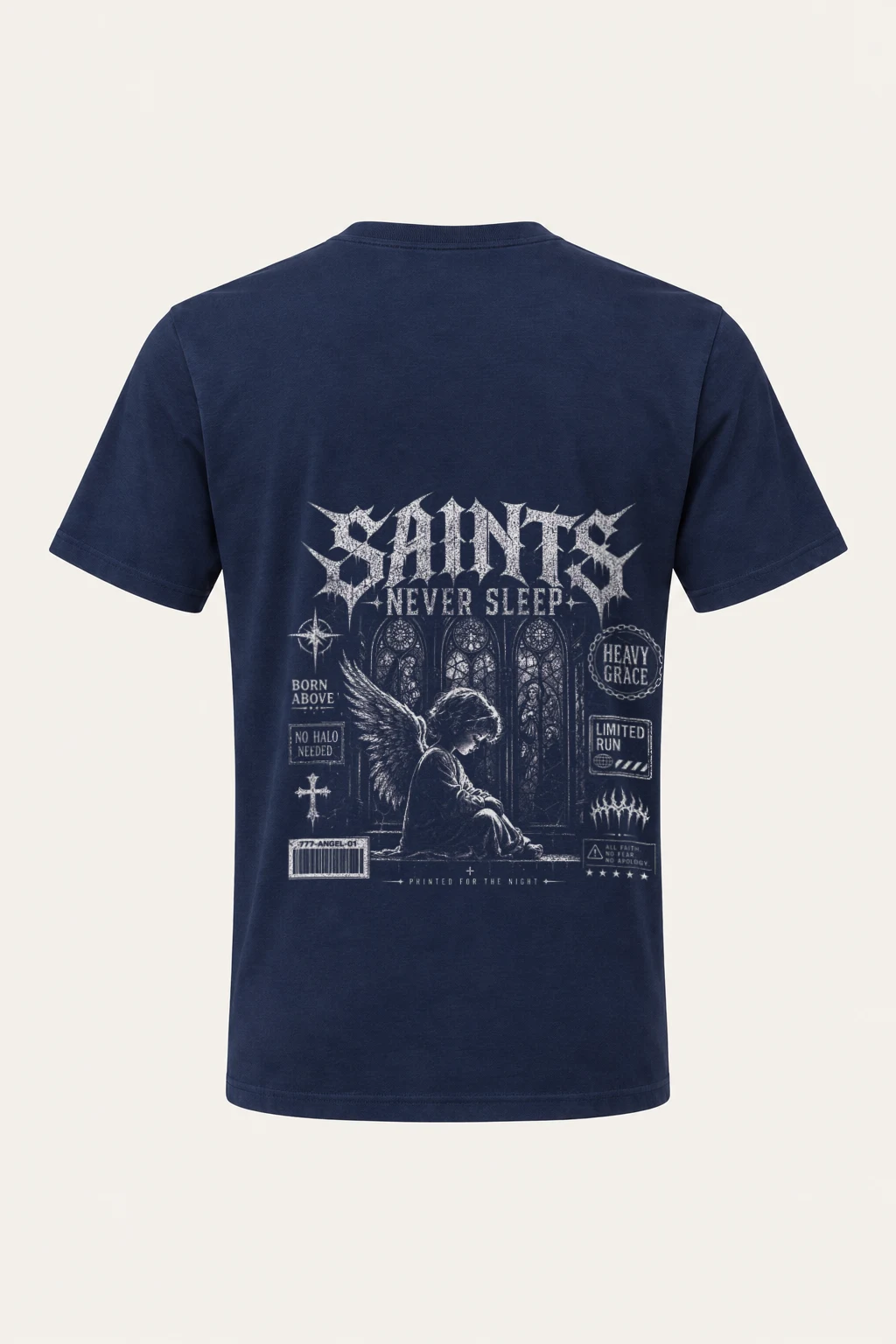 "Gargoyle Cathedral" Heavyweight Unisex Crewneck T-shirt | Gildan 5000