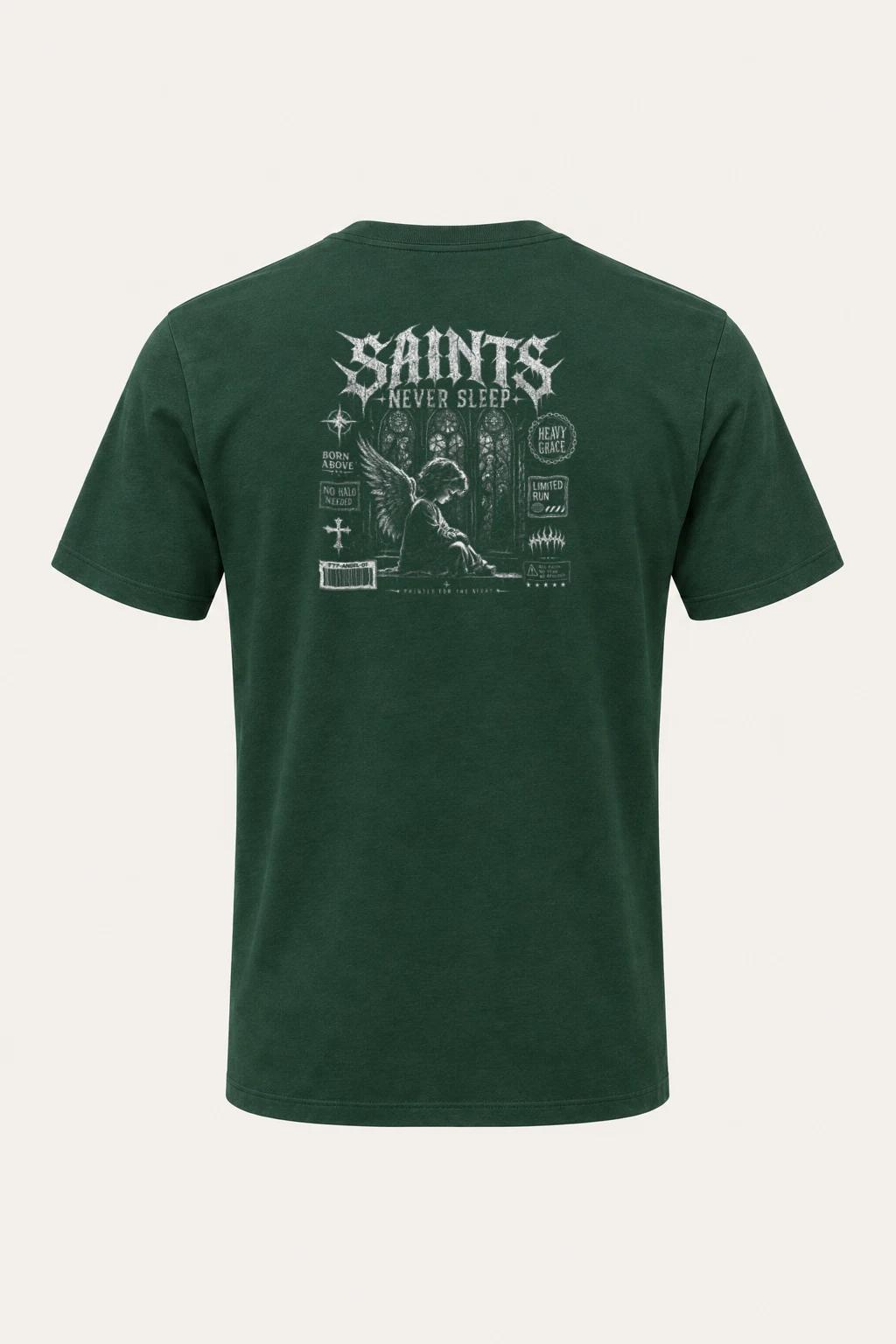 "Gargoyle Cathedral" Heavyweight Unisex Crewneck T-shirt | Gildan 5000