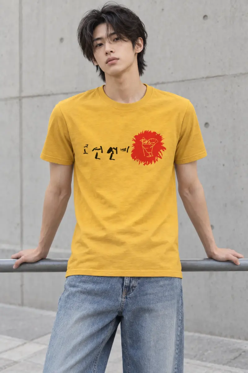 "Gat Scholar Circle" Heavyweight Unisex Crewneck T-shirt