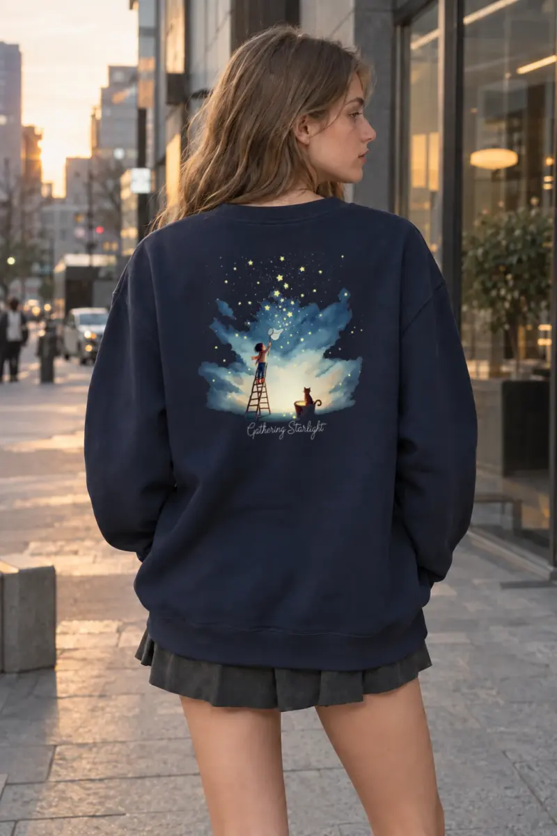 “Gathering Starlight” Heavy Blend Unisex Crewneck Sweatshirt | Gildan 18000