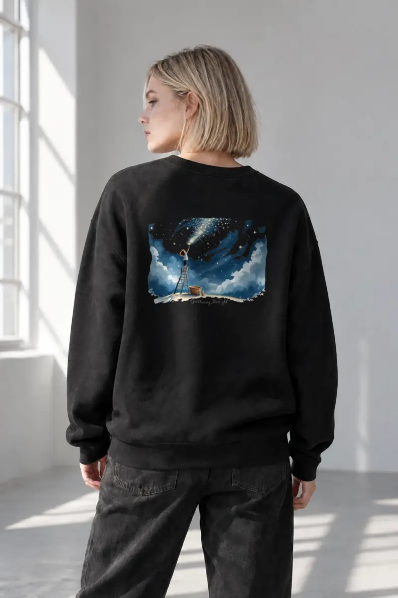 “Gathering Starlight” Heavy Blend Unisex Crewneck Sweatshirt | Gildan 18000
