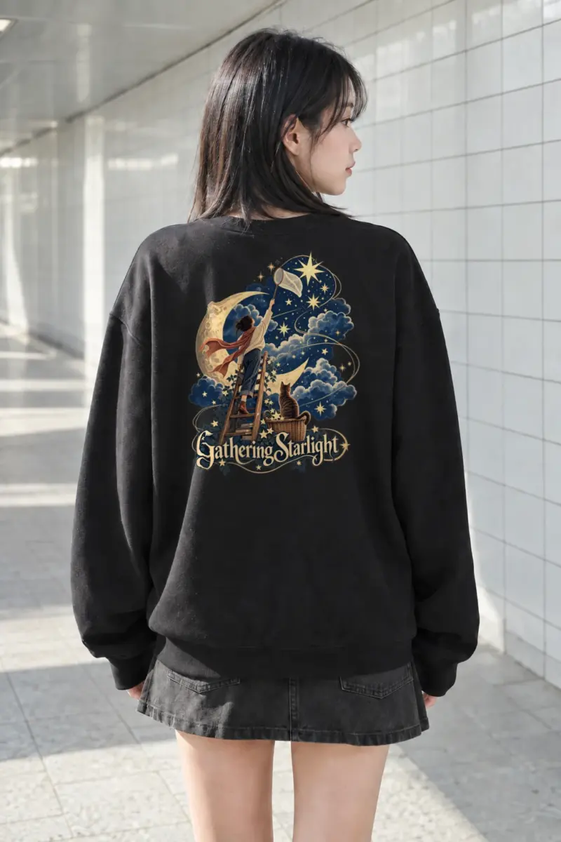 "Gathering Starlight" Heavy Blend Unisex Crewneck Sweatshirt | Gildan 18000