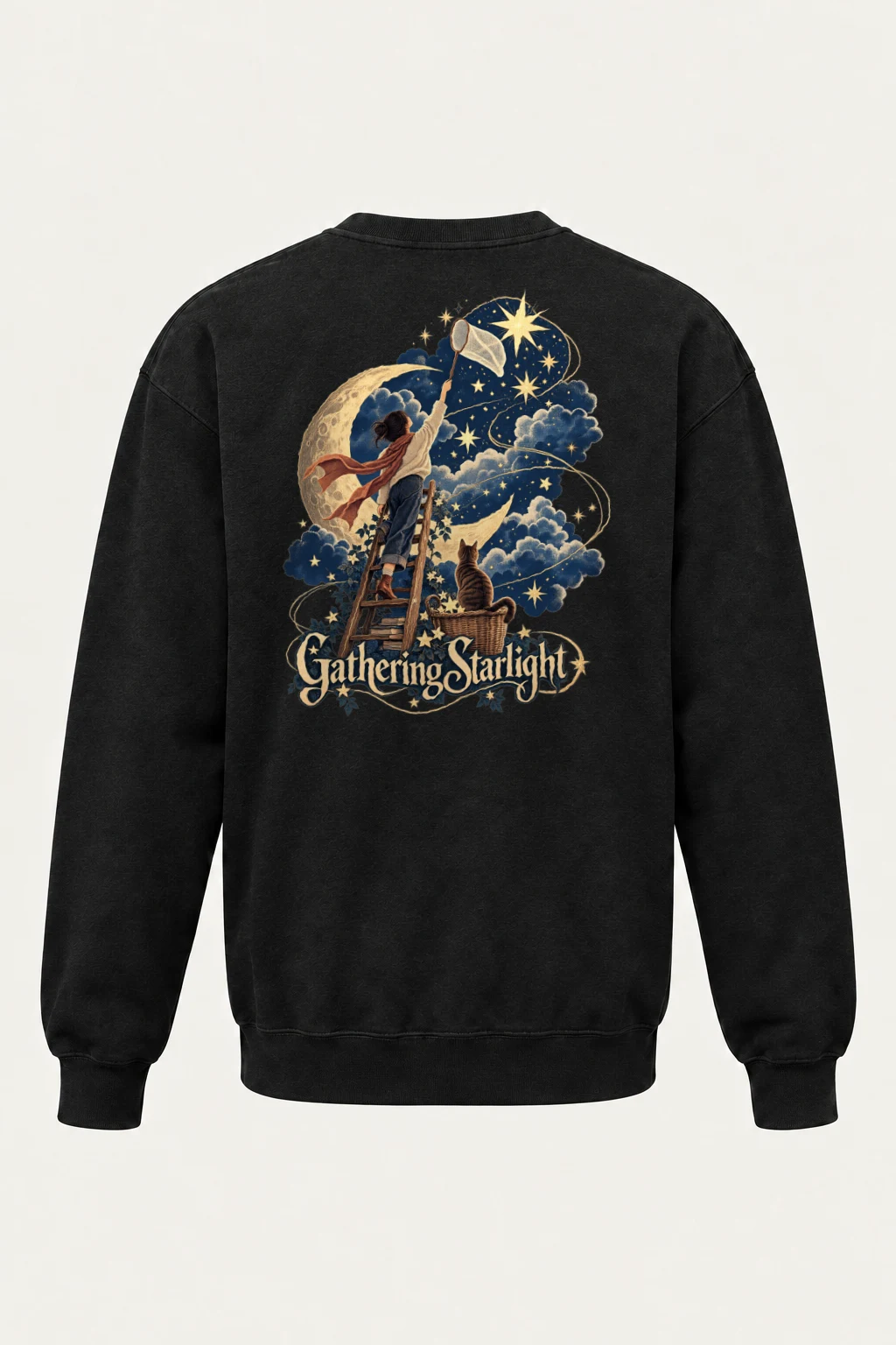 "Gathering Starlight" Heavy Blend Unisex Crewneck Sweatshirt | Gildan 18000