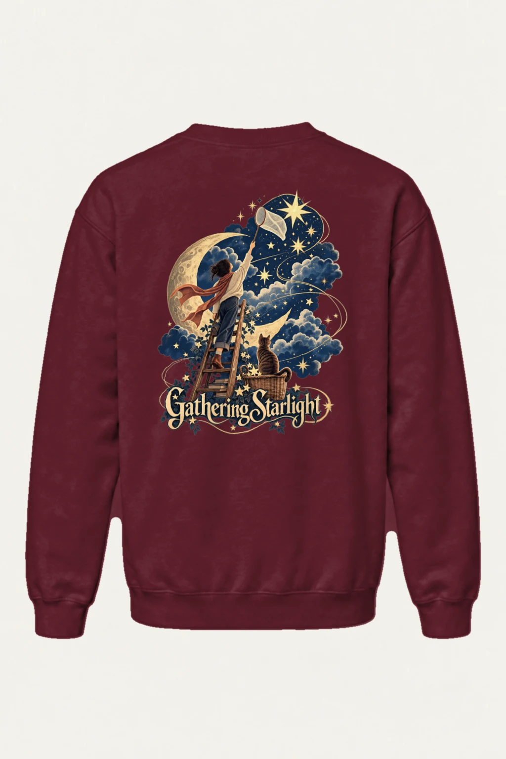 "Gathering Starlight" Heavy Blend Unisex Crewneck Sweatshirt | Gildan 18000