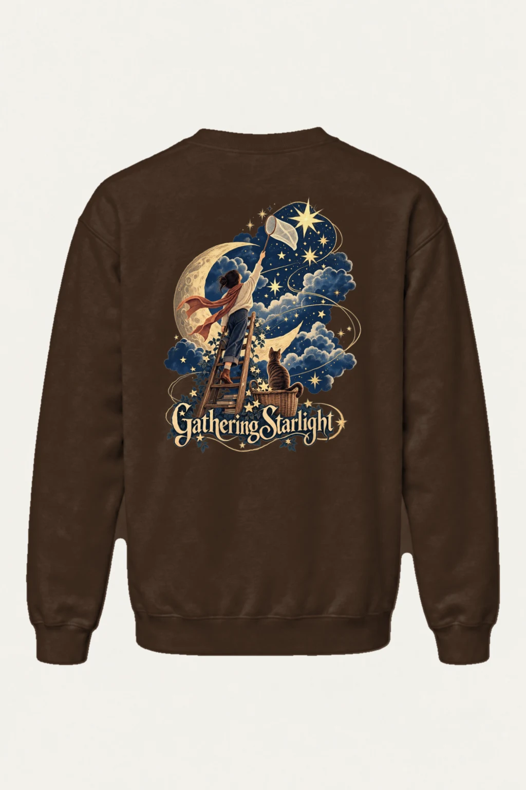 "Gathering Starlight" Heavy Blend Unisex Crewneck Sweatshirt | Gildan 18000
