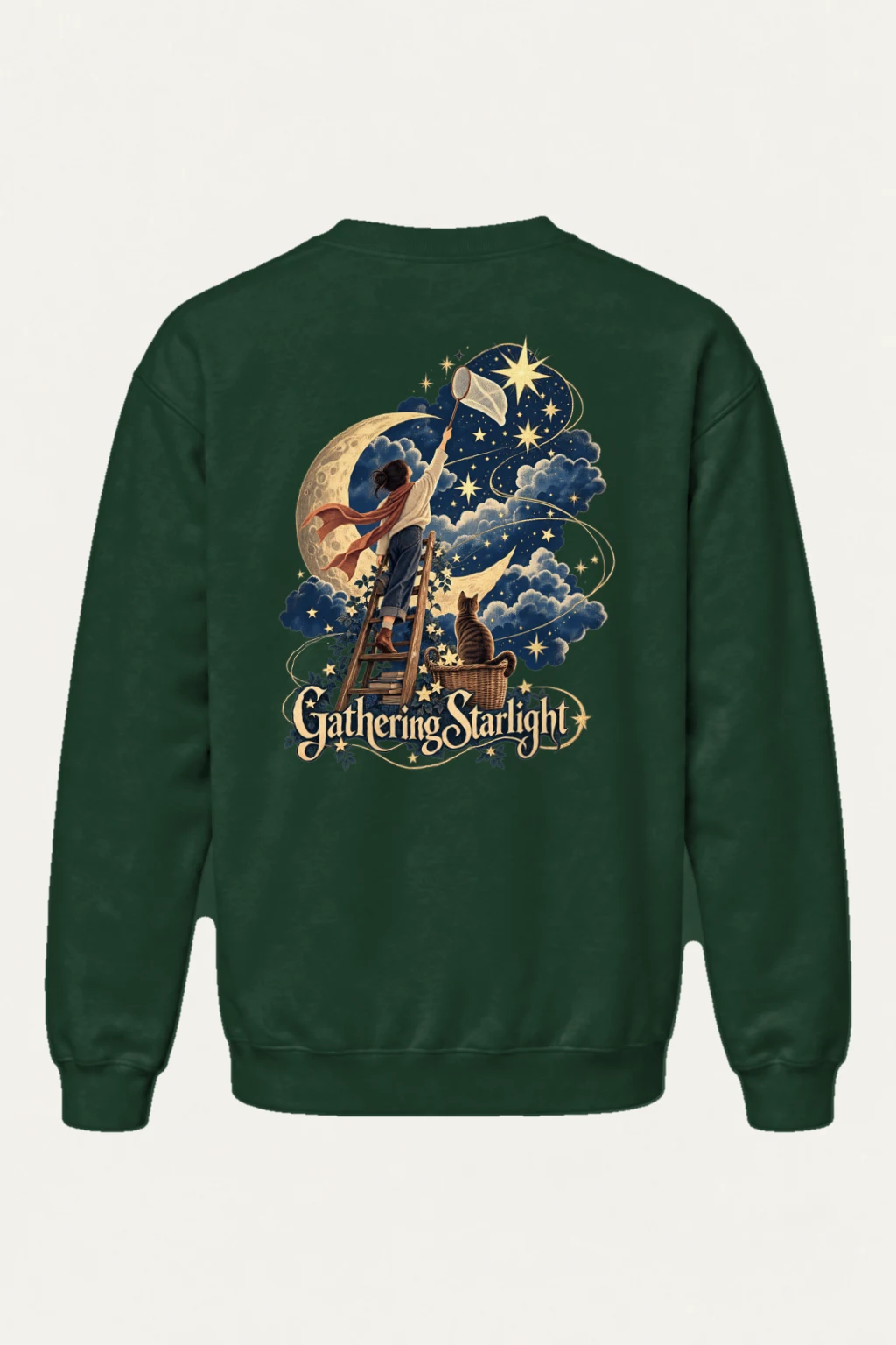 "Gathering Starlight" Heavy Blend Unisex Crewneck Sweatshirt | Gildan 18000