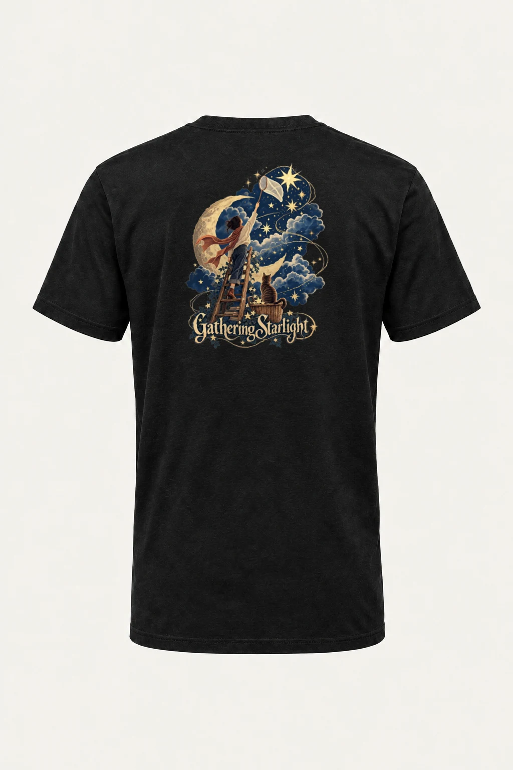 "Gathering Starlight" Heavyweight Unisex Crewneck T-shirt | Gildan 5000