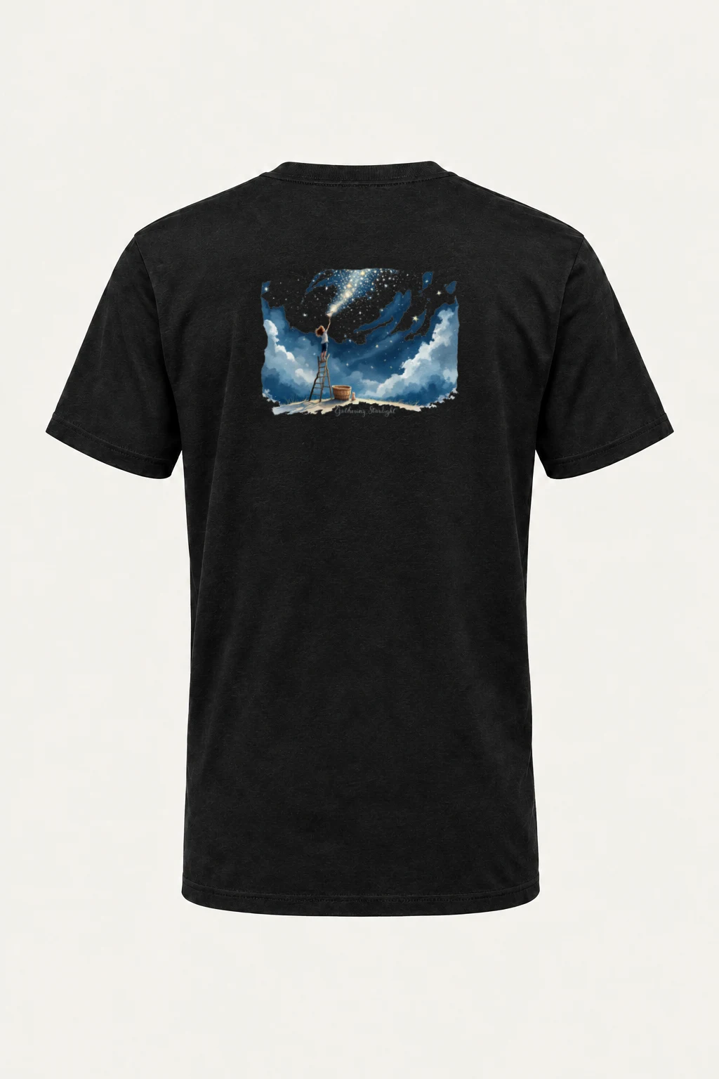 "Gathering Starlight" Heavyweight Unisex Crewneck T-shirt | Gildan 5000
