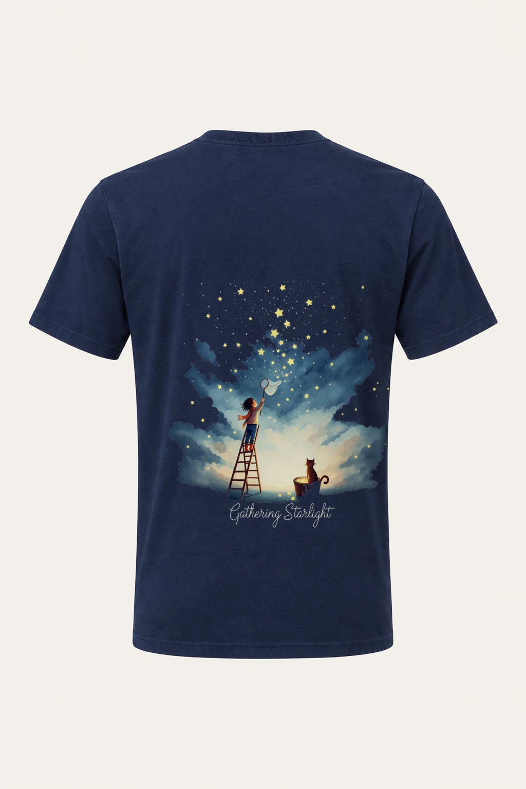 "Gathering Starlight" Heavyweight Unisex Crewneck T-shirt | Gildan 5000