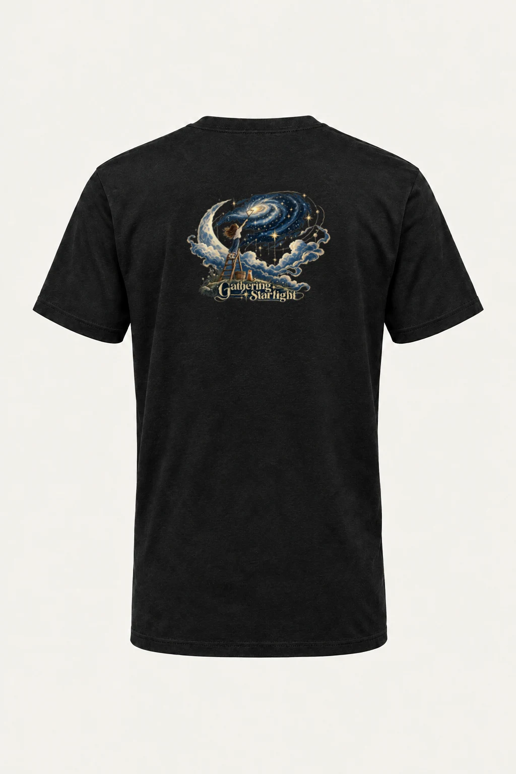 "Gathering Starlight" Heavyweight Unisex Crewneck T-shirt | Gildan 5000