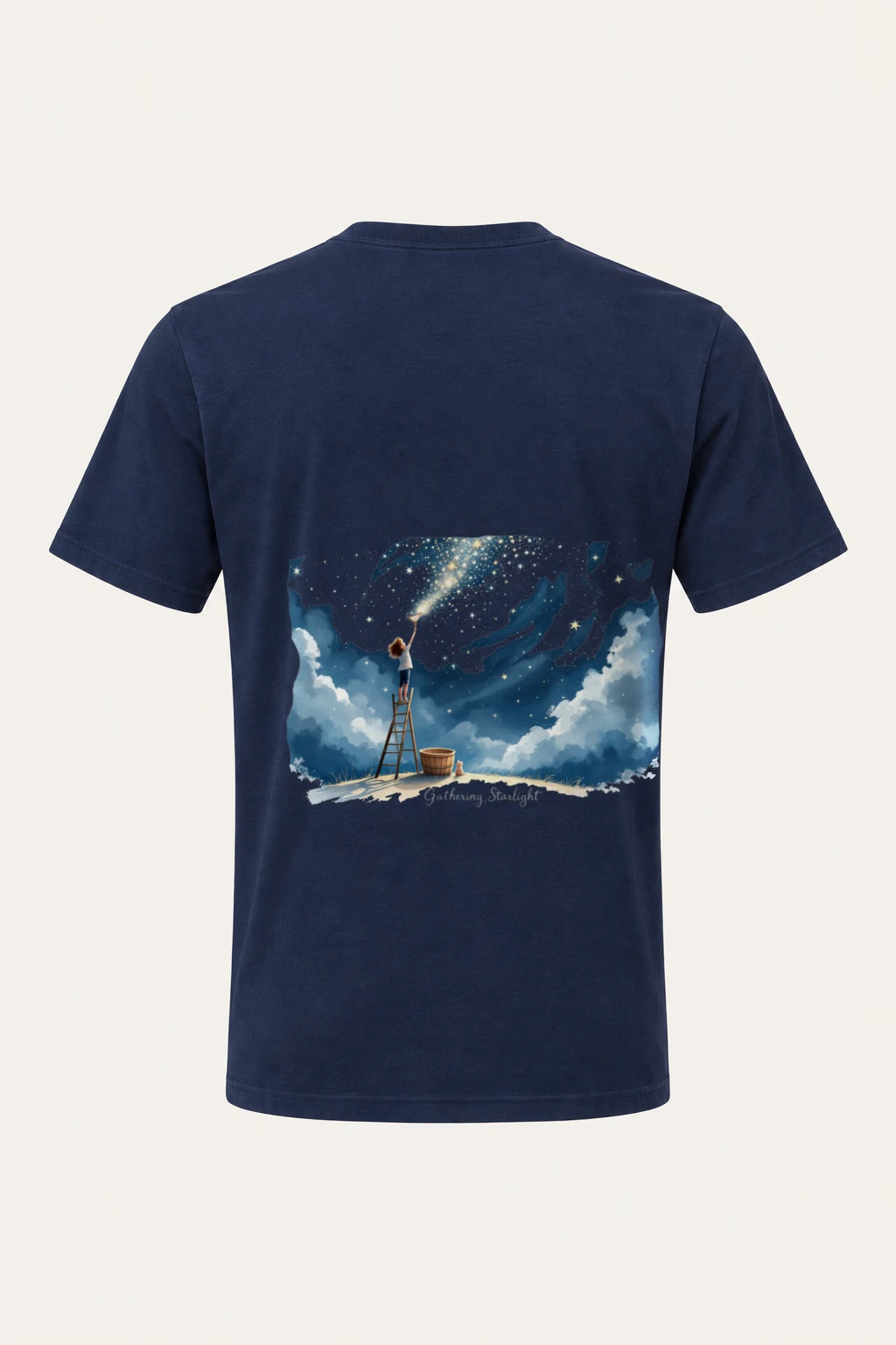 "Gathering Starlight" Heavyweight Unisex Crewneck T-shirt | Gildan 5000