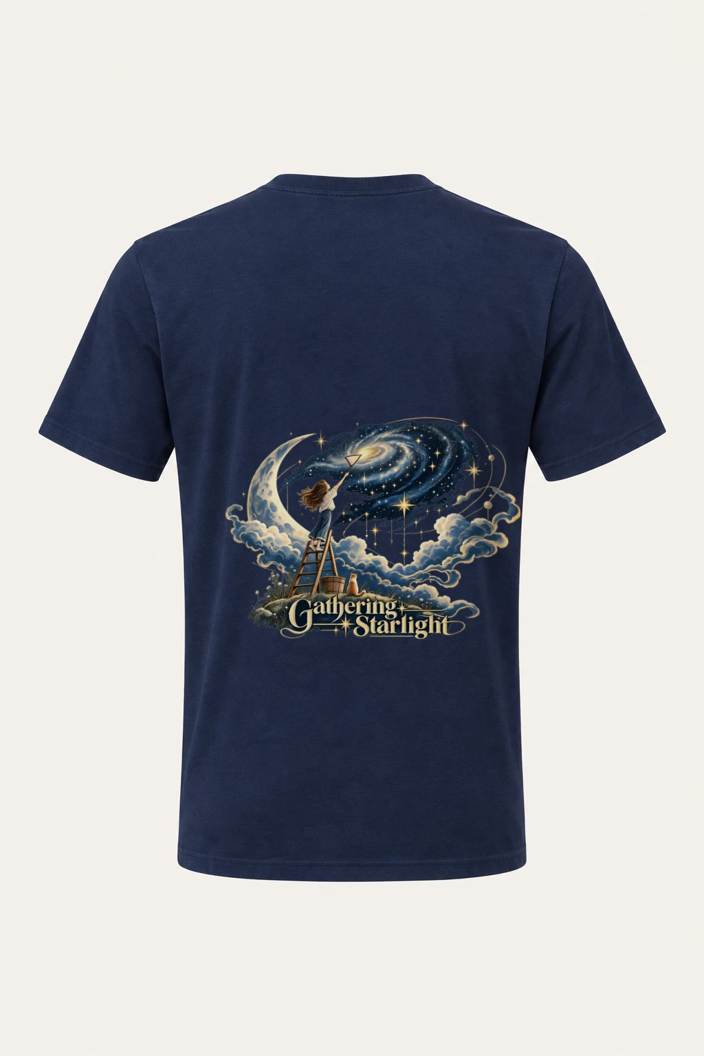 "Gathering Starlight" Heavyweight Unisex Crewneck T-shirt | Gildan 5000