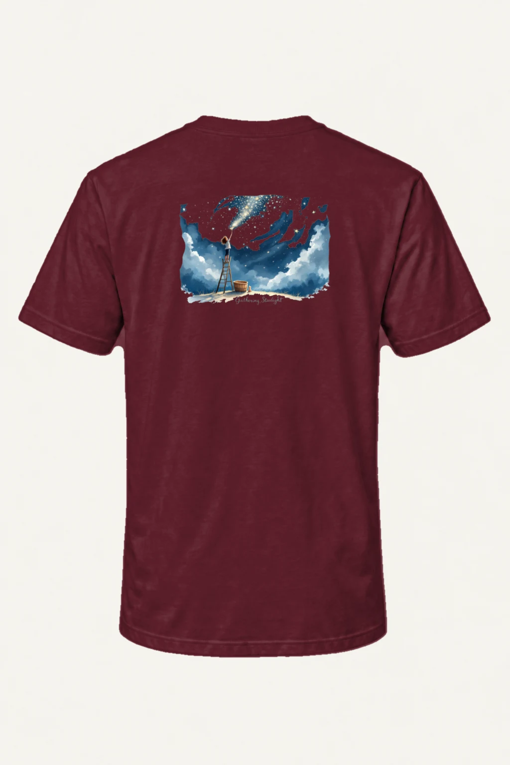 "Gathering Starlight" Heavyweight Unisex Crewneck T-shirt | Gildan 5000