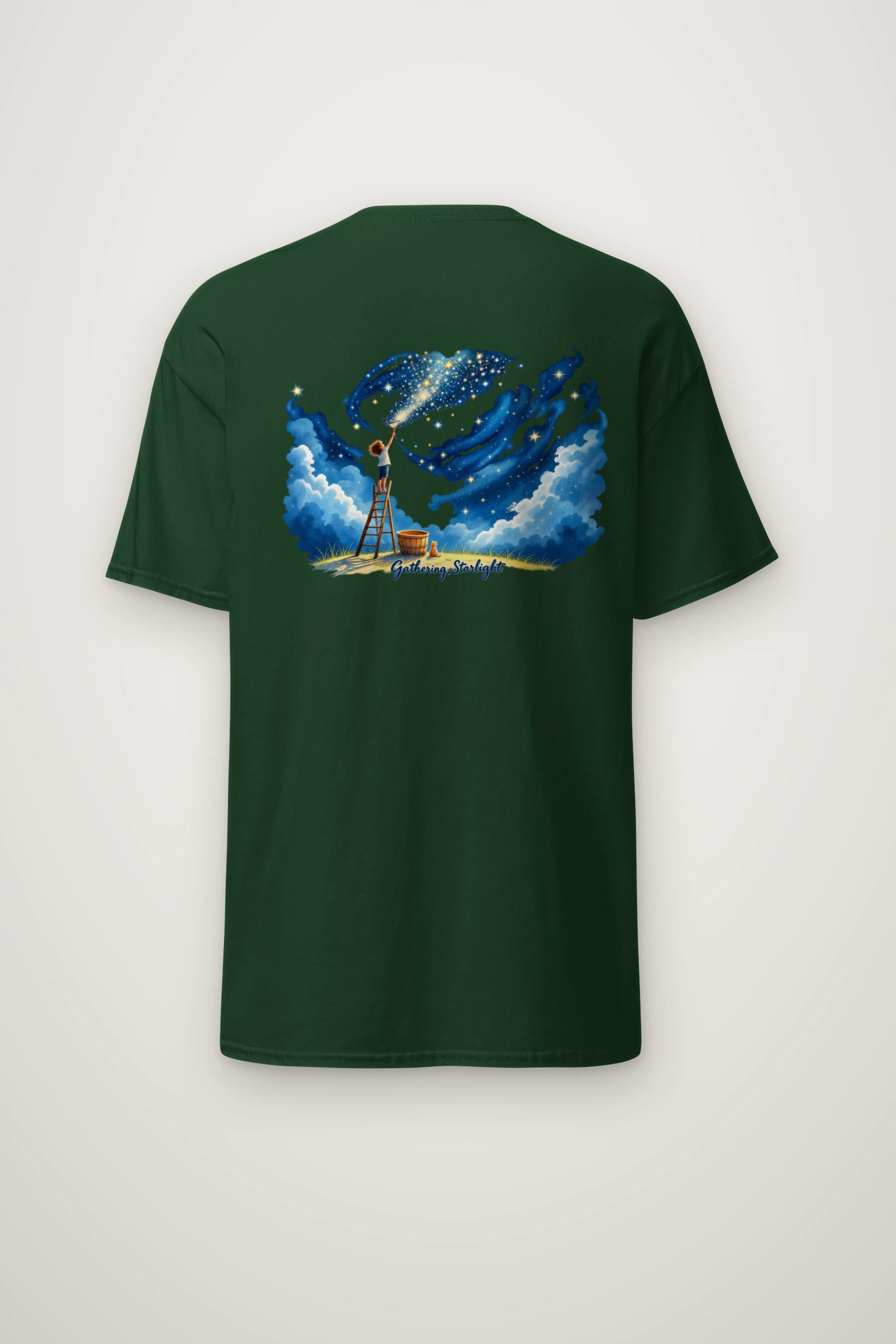 "Gathering Starlight" Heavyweight Unisex Crewneck T-shirt