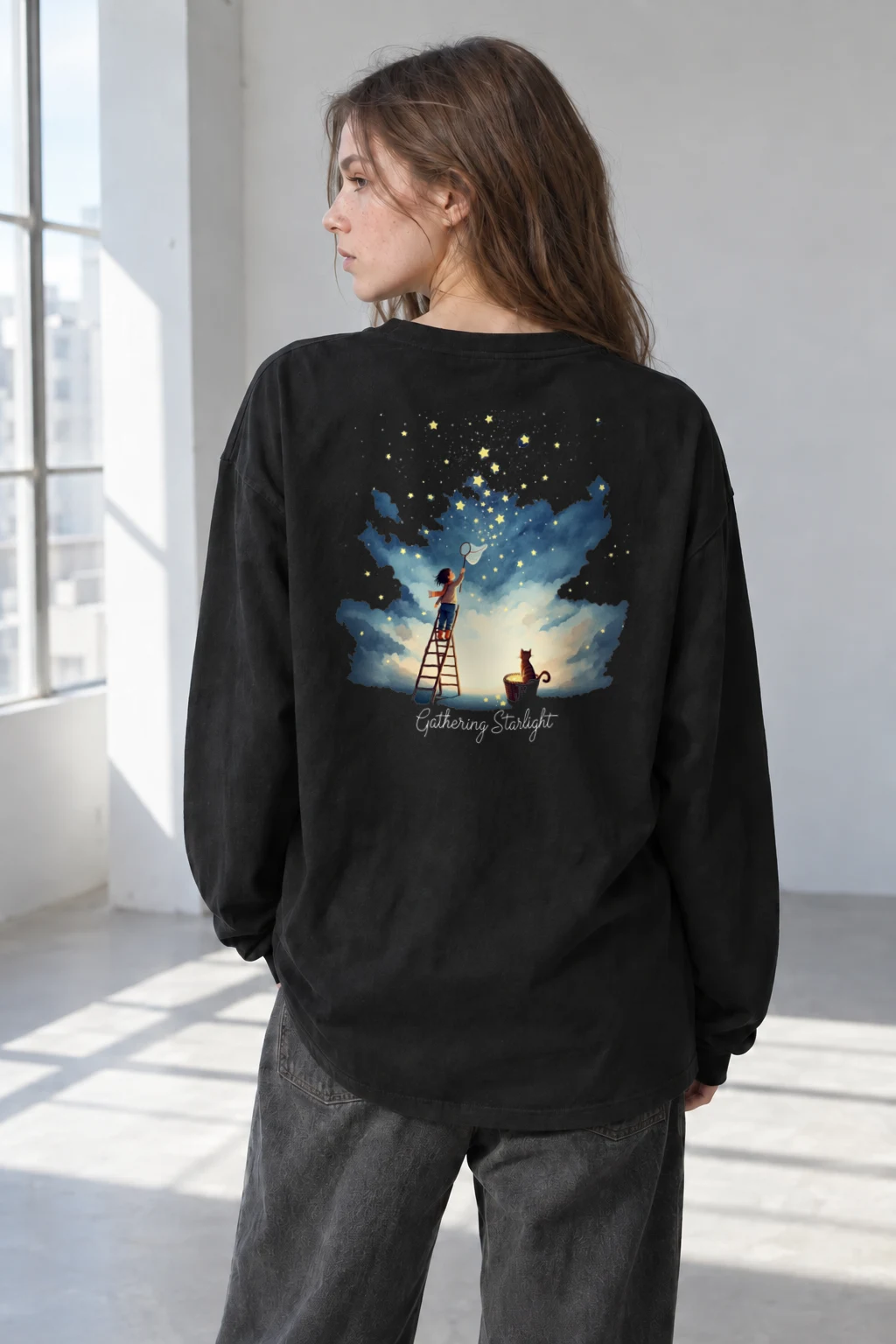 "Gathering Starlight" Unisex Longsleeve T-shirt | Gildan 2400