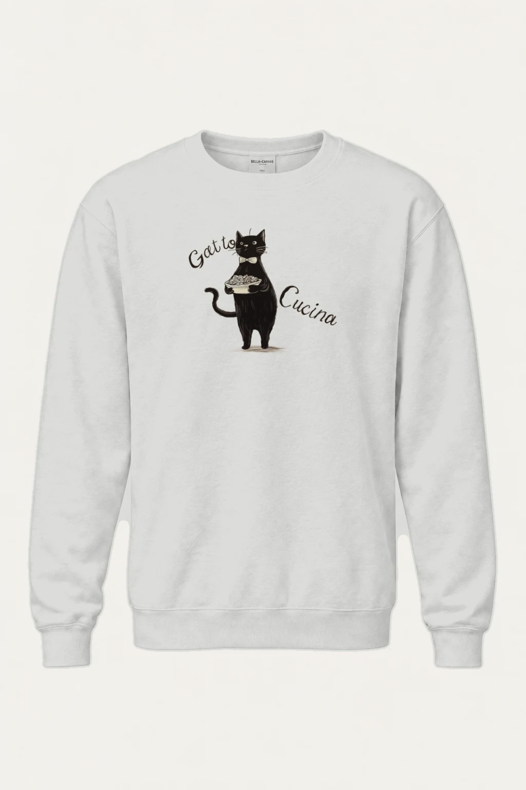 "Gatto Cucina" Heavy Blend Unisex Crewneck Sweatshirt | Gildan 18000