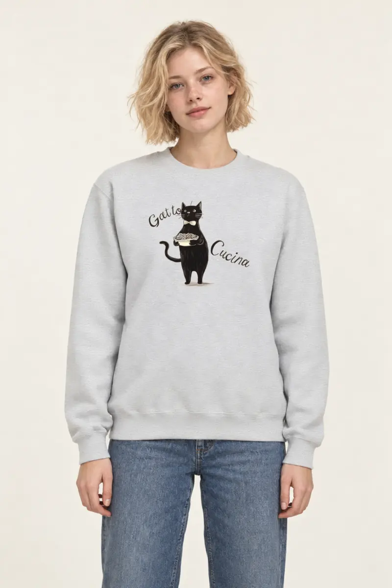 "Gatto Cucina" 1 Crewneck Sweatshirt