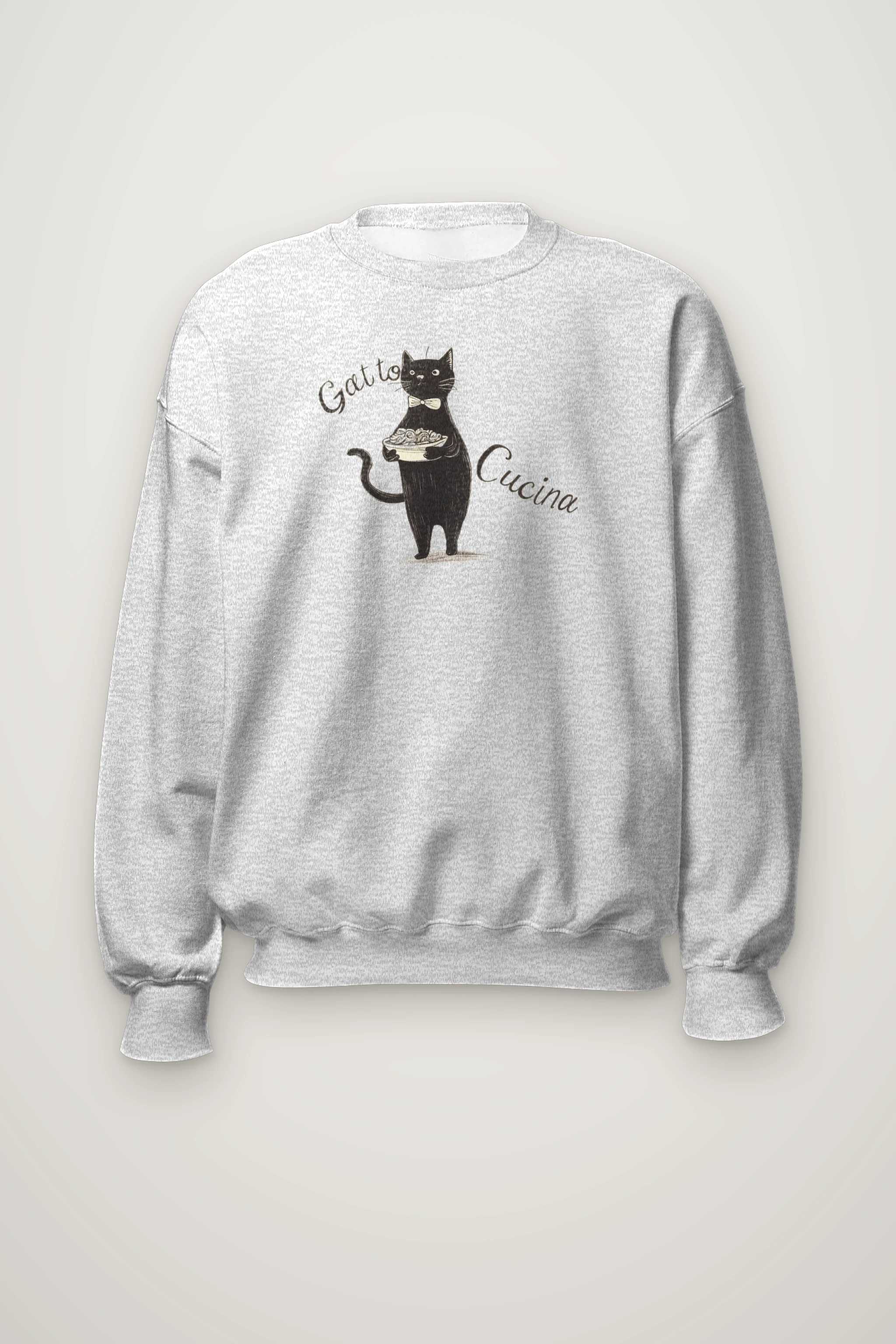 "Gatto Cucina" Heavy Blend Unisex Crewneck Sweatshirt