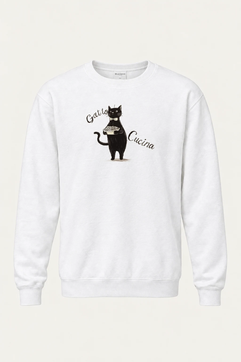 "Gatto Cucina" Heavy Blend Unisex Crewneck Sweatshirt | Gildan 18000