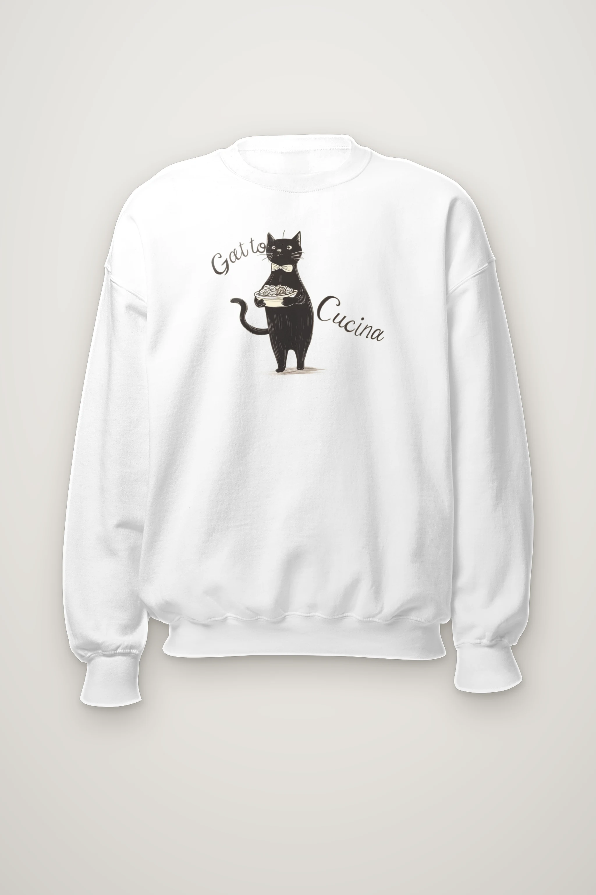 "Gatto Cucina" Heavy Blend Unisex Crewneck Sweatshirt