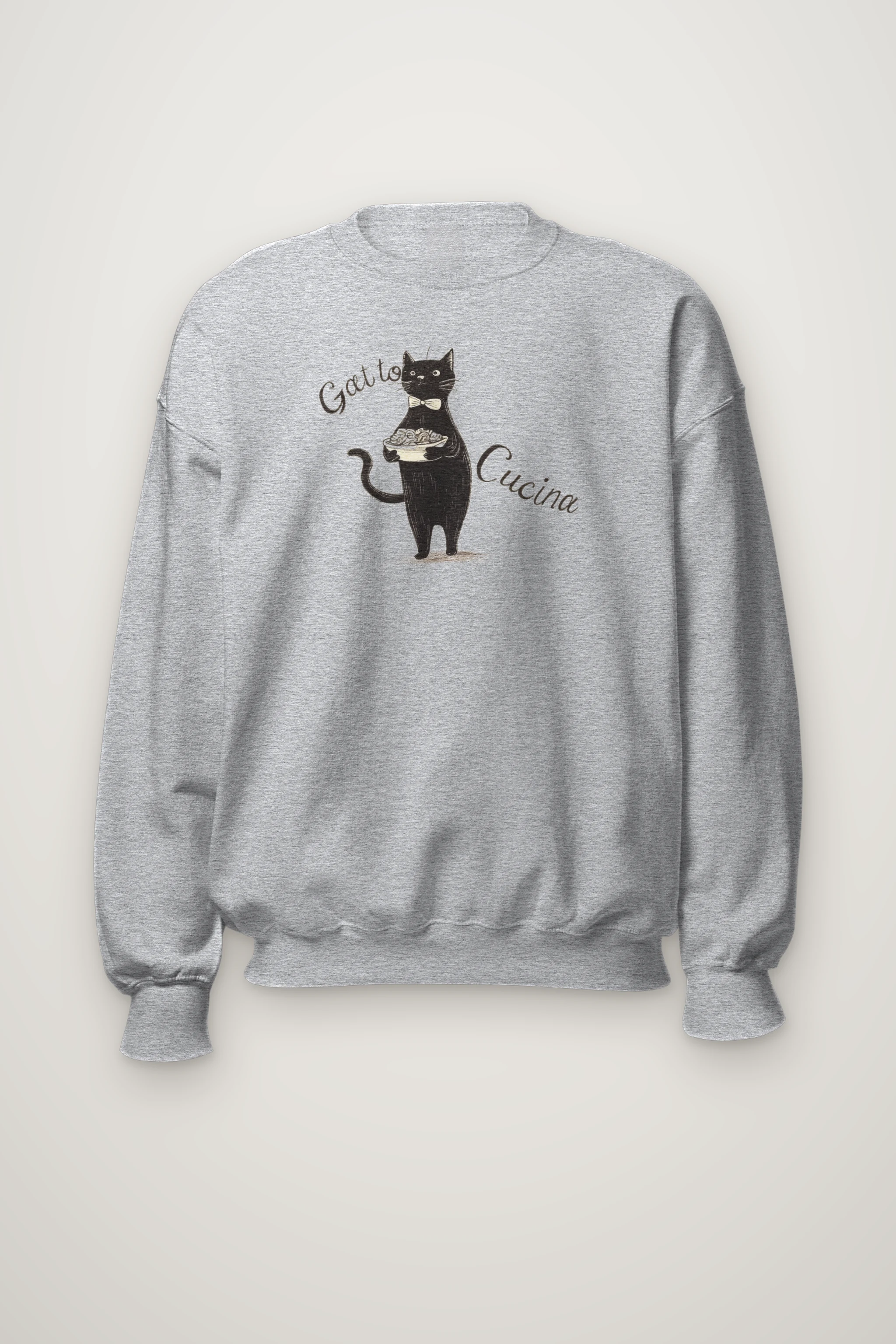 "Gatto Cucina" Heavy Blend Unisex Crewneck Sweatshirt