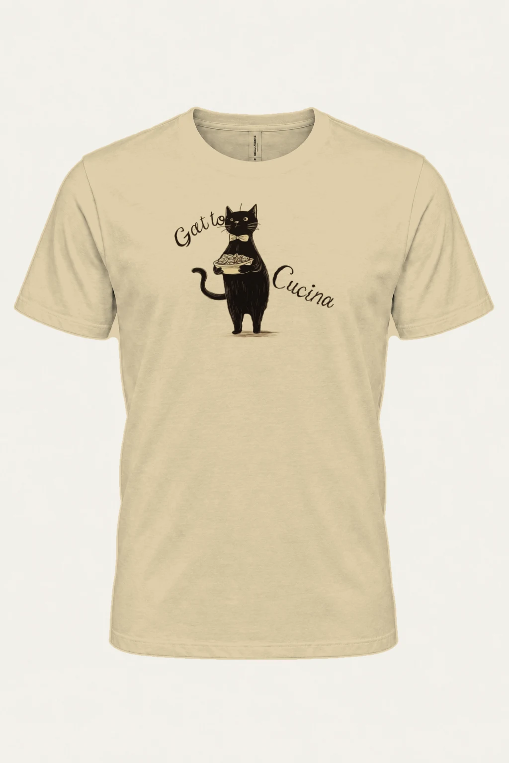"Gatto Cucina" Heavyweight Unisex Crewneck T-shirt | Gildan 5000