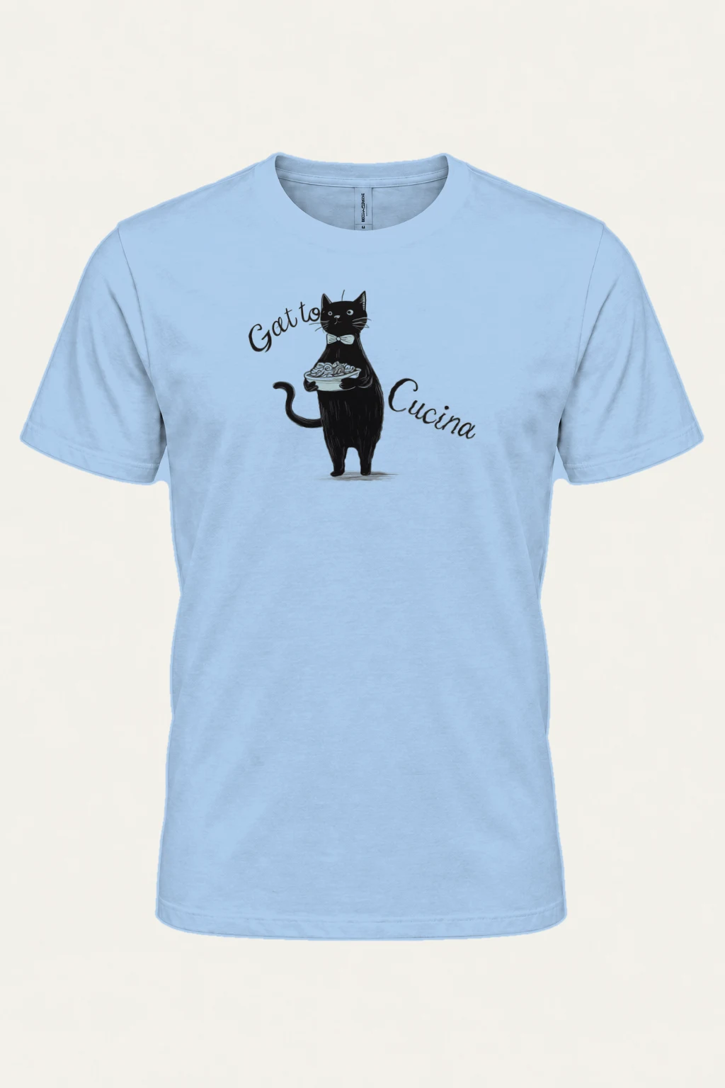 "Gatto Cucina" Heavyweight Unisex Crewneck T-shirt | Gildan 5000